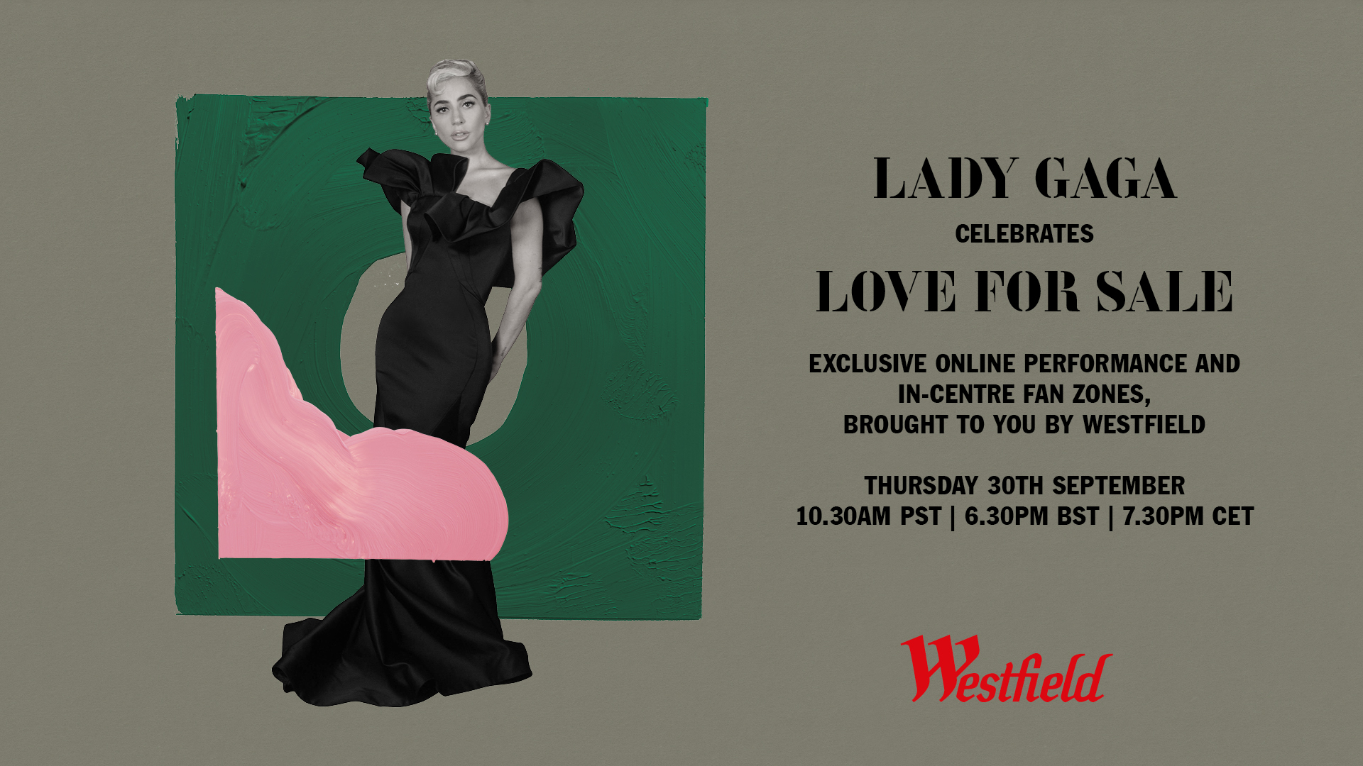 Lady Gaga celebrates Love for sale album with intimate jazz online  performance exclusively brought to fans by Westfield