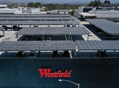 New-sustainability-linked-revolving-credit-facility; Solar Panels - Westfield UTC - Green energy power