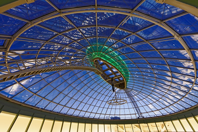 Roof detail of the dome at CentrO shopping centre
