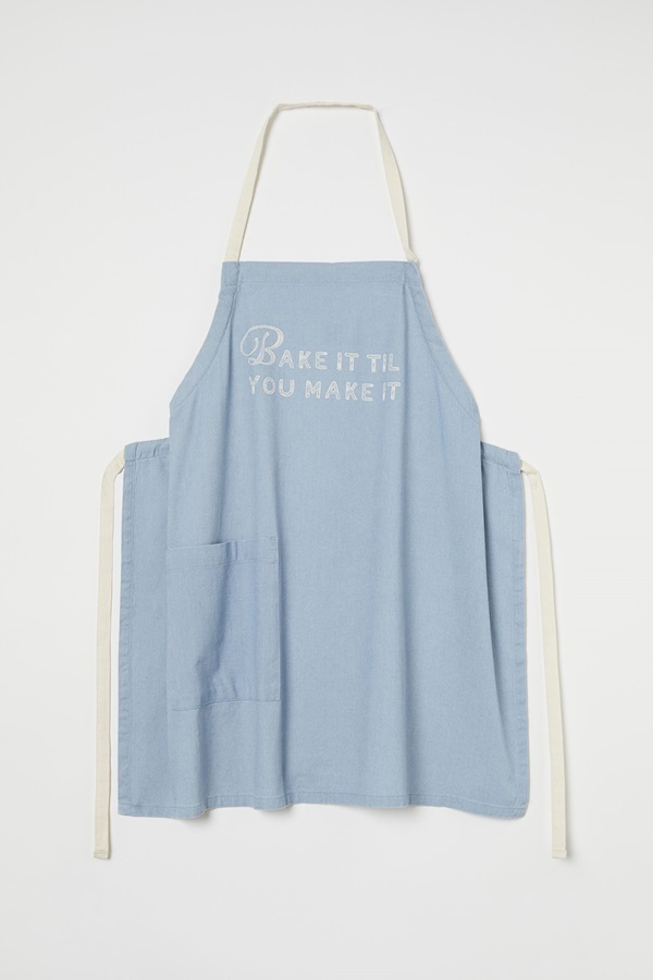 “Bake it ‘til you make it” apron – H&M Home 