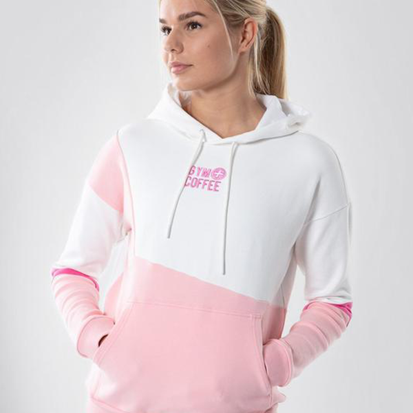 Geometric Hoodie in Candy Pink from Gym+Coffee