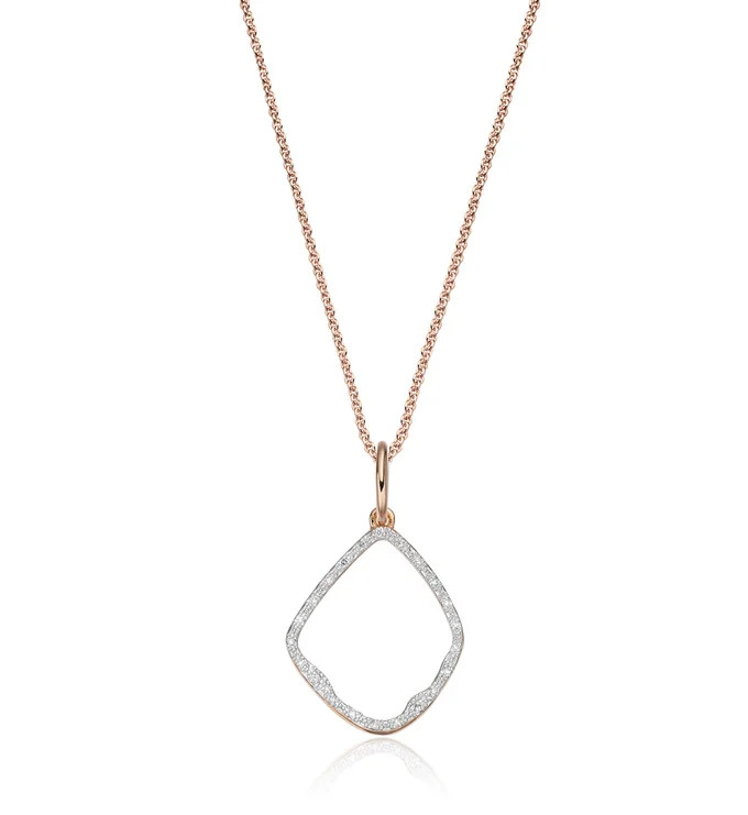 Riva Diamond Pendant Charm Necklace Set from Monica Vinader